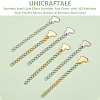 Unicraftale 32Pcs 2 Colors 304 Stainless Steel Curb Chain Extender STAS-UN0052-19-5