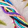 11 Strands 11 Colors Handmade Polymer Clay Bead Strands CLAY-SZ0001-40-3