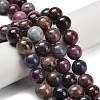 Natural Red Corundum/Ruby and Sapphire Beads Strands G-C259-B07-10mm-1