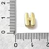 Brass Micro Pave Cubic Zirconia Letter Multi-Strand Links KK-D295-32G-08-3