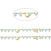Handmade Glass Beaded Chains CHC-I038-14G-01-2