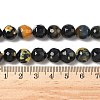 Faceted Natural Fire Crackle Agate Beads Strands G-F447-10mm-A09-2