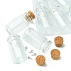 8Pcs Glass Jar Glass Bottles with Cork Stopper AJEW-FS0001-10-2