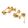 304 Stainless Steel Screw On Clip-on Earring Converters Findings STAS-L238-024G-2