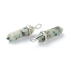 Natural Sesame Jasper Pointed Pendants X-G-M378-01P-A11-3