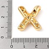 Brass Micro Pave Clear Cubic Zirconia Pendant KK-Z046-01G-X-3