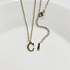304 Stainless Steel Letter Pendant Necklaces NJEW-WH0027-26C-G-1