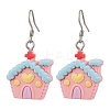 Christmas Resin Dangle Earrings EJEW-JE06087-1