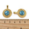 Synthetic Turquoise Pendants STAS-U024-15G-02-3