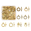 40 Sets 8 Styles Tibetan Style Alloy Toggle Clasps TIBE-YW0001-69B-1
