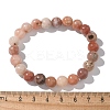 Natural Plum Blossom Jasper Beads Stretch Bracelets X-BJEW-F380-01-B08-7