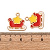 Christmas Alloy Enamel Pendants ENAM-K080-01J-G-3