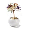 Natural Mixed Gemstone Chips Tree Decorations DJEW-M012-01E-1