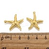 Starfish/Sea Stars Brass Pendants KK-L134-11G-3