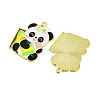 Golden Plated Alloy Enamel Pendants ENAM-Z017-11G-02-2