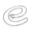 304 Stainless Steel Lantern Chain Necklaces NJEW-G310-08P-1
