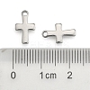 Tarnish Resistant 304 Stainless Steel Tiny Cross Charms LS-STAS-E104-34P-3