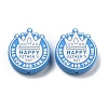 Father's Day Silicone Beads SIL-V006-02E-1