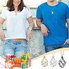 3Pcs 3 Style Brass Braided Macrame Pouch Empty Stone Holder for Pendant Necklaces Making NJEW-SZ0001-63-7