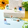 6Pcs 6 Colors Glass Bottles Ornament AJEW-TA0001-74-5