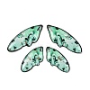 4Pcs 4 Styles Transparent Epoxy Resin Pendants RESI-B032-03D-1