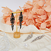 2 Pairs 2 Colors Rhineston Flower Dangle Stud Earrings EJEW-FI0002-43-3