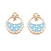 Rack Plating Alloy Enamel Pendants LS-ENAM-N056-385KCG-02-1