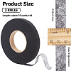 2 Rolls 2 Colors Non-woven Fabric Polyamide Double-sided Hot Melt Adhesive Film DIY-GF0009-34A-2