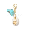 Natural Shell Pendant Decorations HJEW-JM02923-01-4
