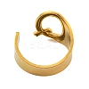 PVD Vacuum Plating 201 Stainless Steel Cuff Rings RJEW-Z032-01G-Q-4