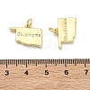 Brass Pendants KK-D229-22Q-G-3