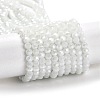 Electroplate Opaque Glass Beads Strands EGLA-A035-P4mm-A01-1