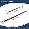 4Pcs 2 Styles PU Leather Choker Necklaces & Bracelets Set for Women Men AJEW-UN0002-01-3