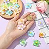 18Pcs 9 Colors Gradient Color & Luminous Opaque Resin Cabochons RESI-CJ0004-24-4