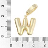 Brass Micro Pave Clear Cubic Zirconia Pendants KK-M289-01W-G-3