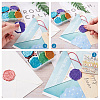 20Pcs 10 Colors Adhesive Wax Seal Stickers DIY-TA0003-48-6