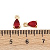 Brass Micro Pave Cubic Zirconia Pendants KK-K374-07G-02-3
