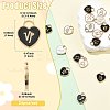 24Pcs 24 Styles Light Gold Plated Alloy Enamel Pendants ENAM-FS0003-87-3