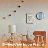 9Pcs 9 Style Plastic Cross Stitch Embroidery Hoops FIND-DC0004-90-6