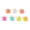 Transparent Acrylic Beads with 304 Stainless Steel Eye Pins and Brass Beads PALLOY-JF03290-1