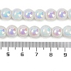 Baking Paint Electroplate Glass Beads Strands GLAA-G120-01A-4