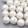 Spray Painted Style Acrylic Beads MACR-T010-8mm-2