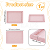 Rectangle Wood Covered with Velvet Jewelry Display Trays for Earrings Rings Necklaces Bracelets ODIS-WH0043-178B-01-2