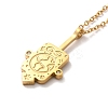 304 Stainless Steel Pandant Necklace for Men Women NJEW-O126-02G-05-2