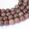 Natural Purple Aventurine Round Bead Strands G-E334-8mm-21-1