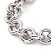 304 Stainless Steel Rolo Chains Necklaces NJEW-F297-02P-2