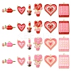 24Pcs 12 Styles Valentine's Day Rack Plating Alloy Enamel Pendants ENAM-FS0002-56-1