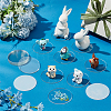 Flat Round Acrylic Chassis Display Pedestals DIY-FG0005-55A-5