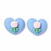 Opaque Resin Cabochons CRES-A050-16-3