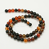 Natural Agate Beads Strands G-G390-12mm-06-2